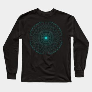 Wavy Circle Pattern Long Sleeve T-Shirt